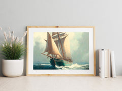 Nautical print Oil Painting, Vintage nautical art, Nautical paintings, Nautical printable, Nautical print, Costal painting, Digital Download