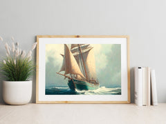 Nautical print Oil Painting, Vintage nautical art, Nautical paintings, Nautical printable, Nautical print, Costal painting, Digital Download