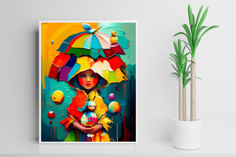 Whimsical Wall Art, Whimsical Wall print, Whimsical painting, Oil painting print, Oil Painting original, Wall art prints, Wall art printable