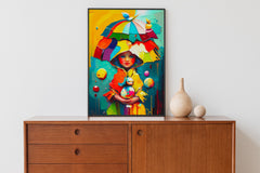 Whimsical Wall Art, Whimsical Wall print, Whimsical painting, Oil painting print, Oil Painting original, Wall art prints, Wall art printable
