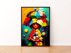 Whimsical Wall Art, Whimsical Wall print, Whimsical painting, Oil painting print, Oil Painting original, Wall art prints, Wall art printable