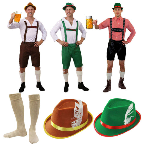 OKTOBERFEST GERMAN BEER FESTIVAL MENS FANCY DRESS COSTUMES NOVELTY OUTFITS